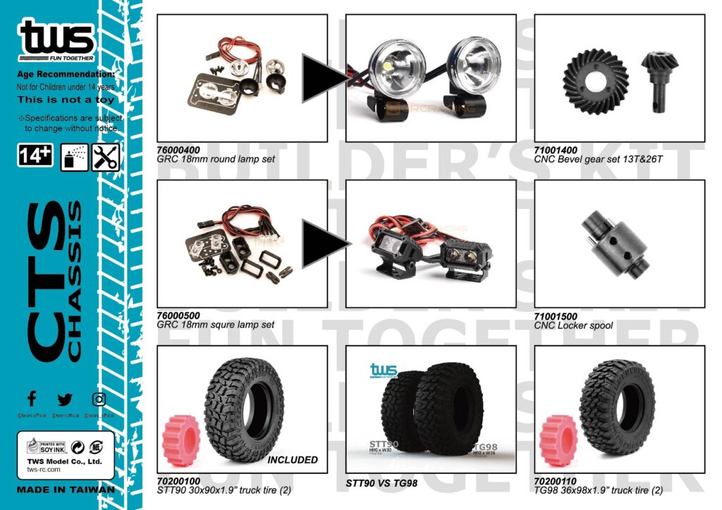 VTG80 kit V2 (CTS chassis) - tws RC