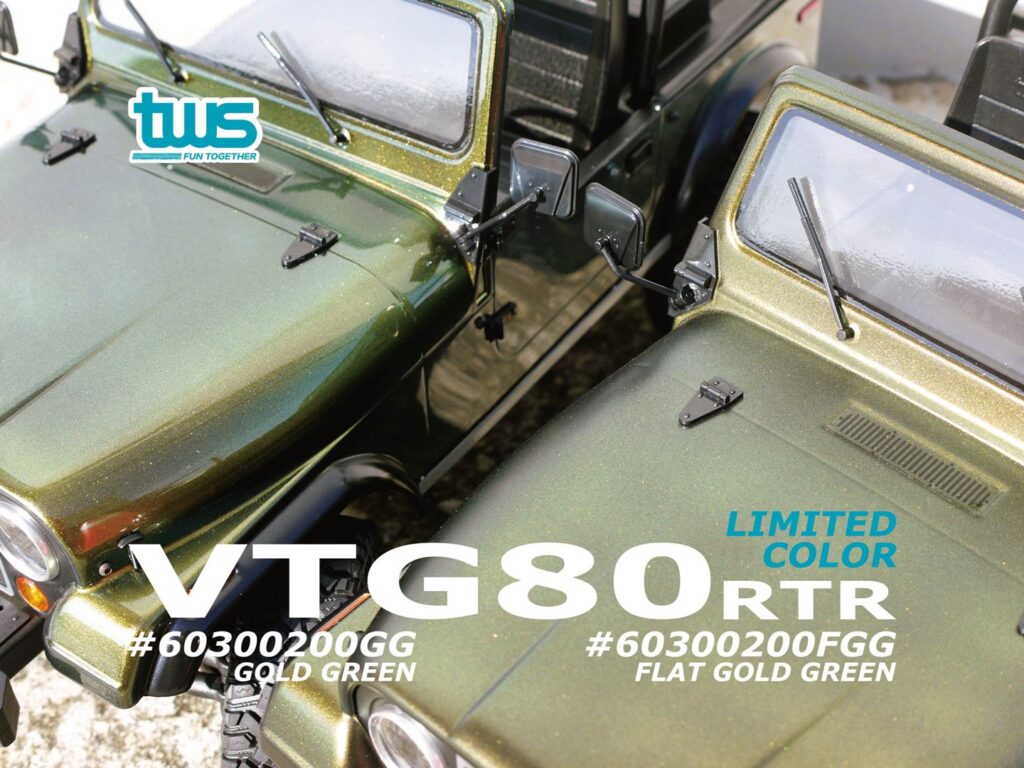 Limited Bundle VTG80 RTR (Flat Gold Green) - tws RC